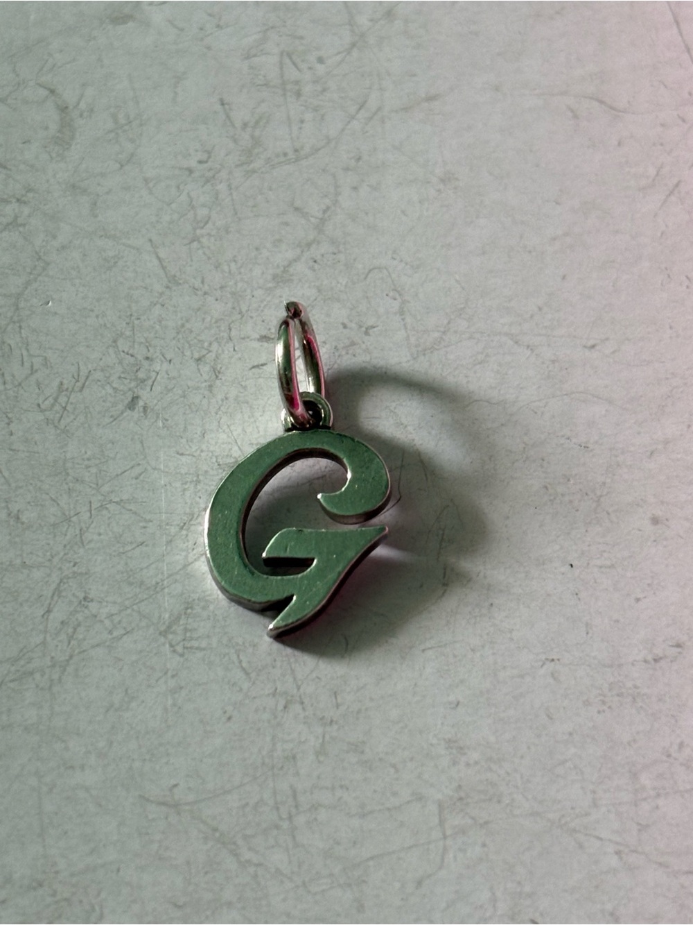Silver Letter G Charm- Initial